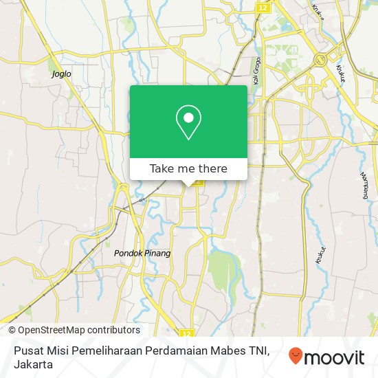 Pusat Misi Pemeliharaan Perdamaian Mabes TNI map