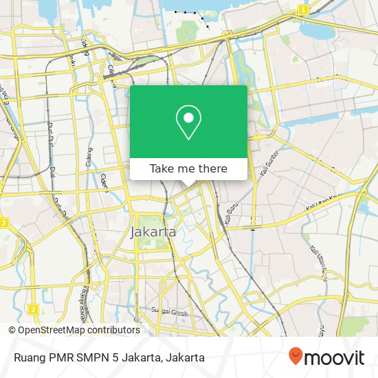 Ruang PMR SMPN 5 Jakarta map