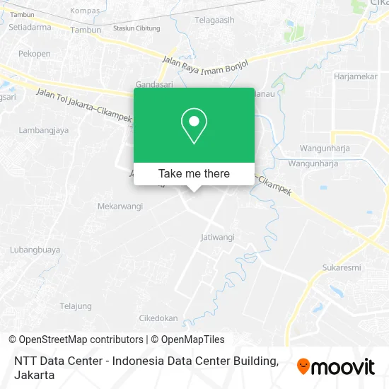 NTT Data Center - Indonesia Data Center Building map