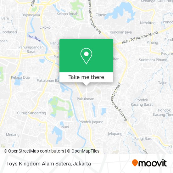 Toys Kingdom Alam Sutera map