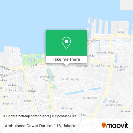 Ambulance Gawat Darurat 118 map