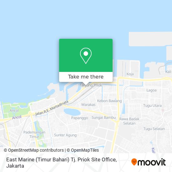 East Marine (Timur Bahari) Tj. Priok Site Office map