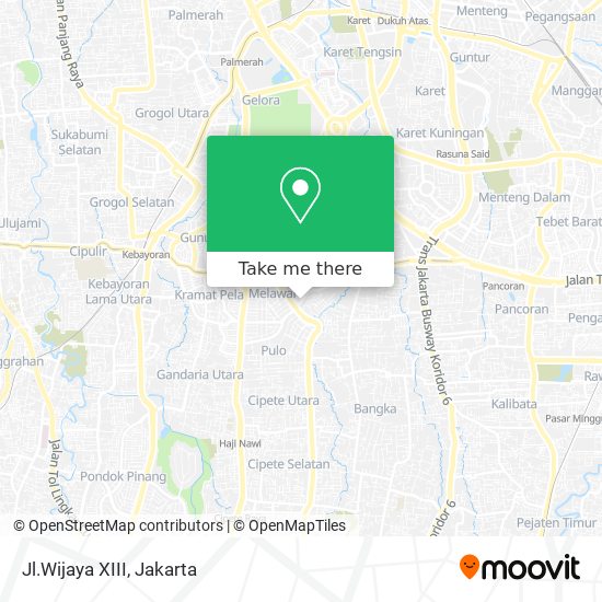 Jl.Wijaya XIII map