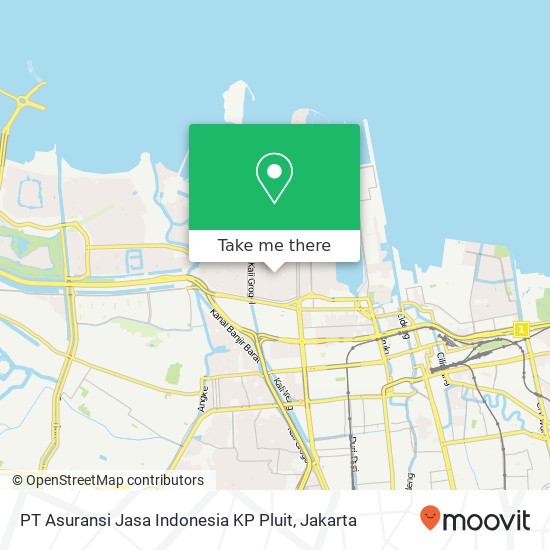 PT Asuransi Jasa Indonesia KP Pluit map