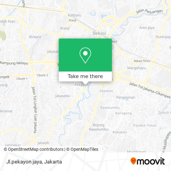 Jl.pekayon jaya map