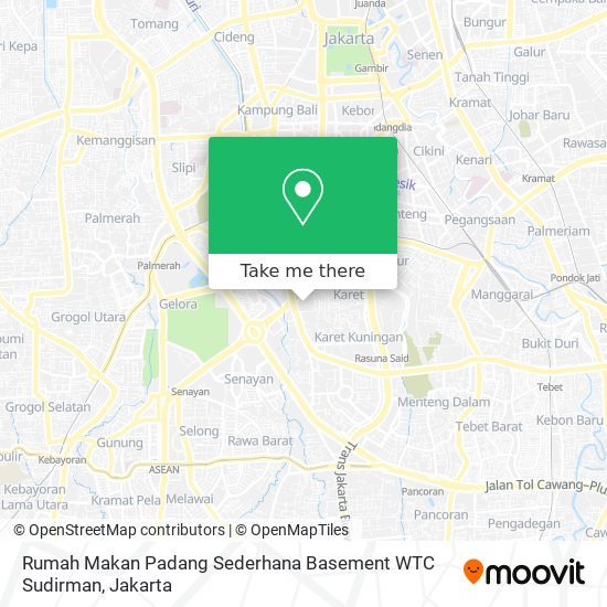 Rumah Makan Padang Sederhana Basement WTC Sudirman map