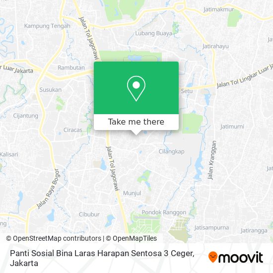 Panti Sosial Bina Laras Harapan Sentosa 3 Ceger map