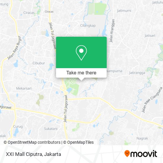 XXI Mall Ciputra map