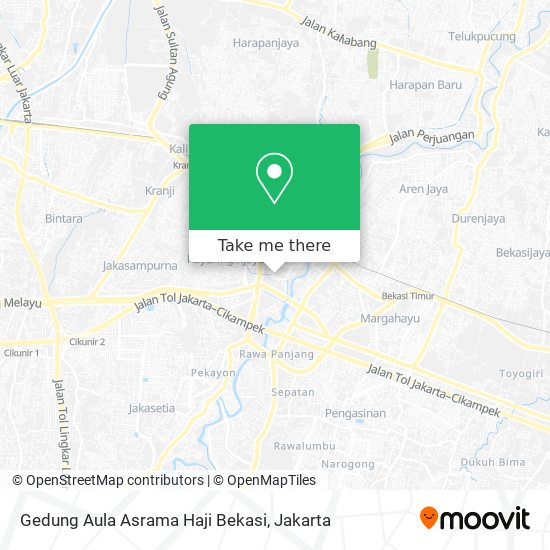 Gedung Aula Asrama Haji Bekasi map