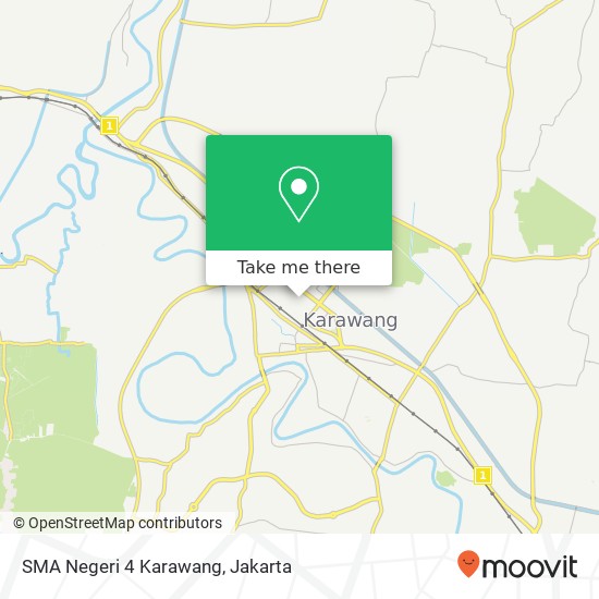 SMA Negeri 4 Karawang map