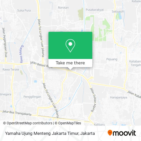 Yamaha Ujung Menteng Jakarta Timur map