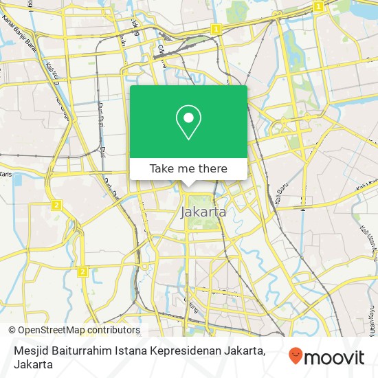 Mesjid Baiturrahim Istana Kepresidenan Jakarta map