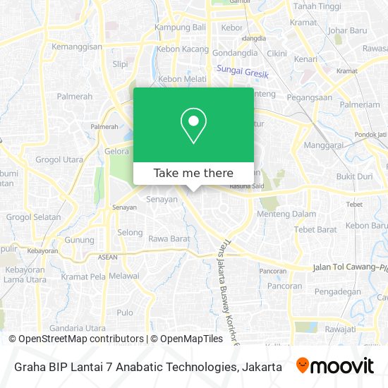 Graha BIP Lantai 7 Anabatic Technologies map