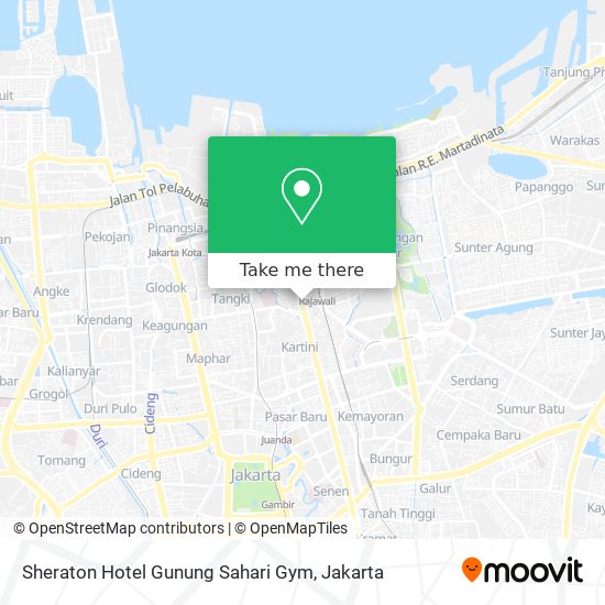 Sheraton Hotel Gunung Sahari Gym map
