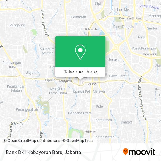 Bank DKI Kebayoran Baru map