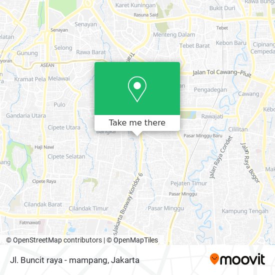Jl. Buncit raya - mampang map