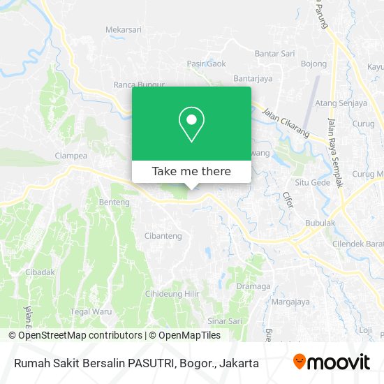 Rumah Sakit Bersalin PASUTRI, Bogor. map