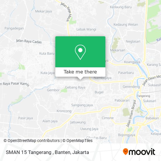 SMAN 15 Tangerang , Banten map