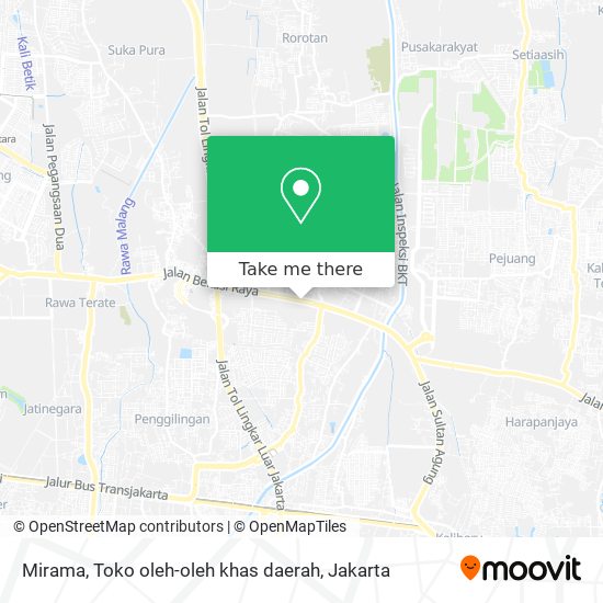 Mirama, Toko oleh-oleh khas daerah map