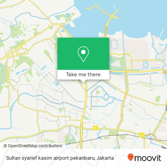 Sultan syarief kasim airport pekanbaru map