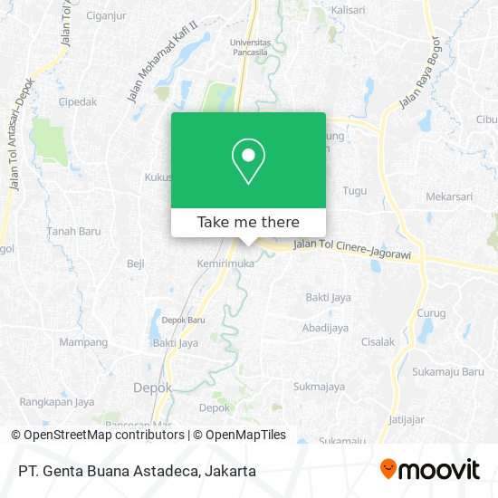 PT. Genta Buana Astadeca map