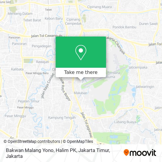 Bakwan Malang Yono, Halim PK, Jakarta Timur map