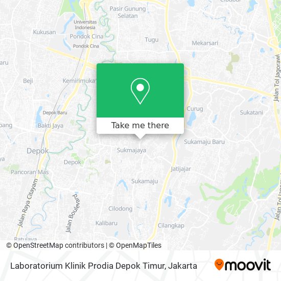 Laboratorium Klinik Prodia Depok Timur map