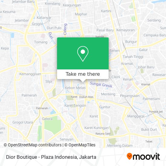 Dior Boutique - Plaza Indonesia map