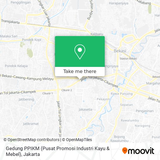 Gedung PPIKM (Pusat Promosi Industri Kayu & Mebel) map