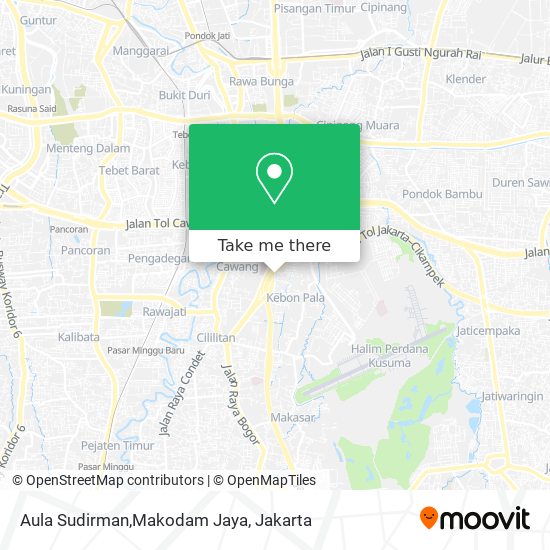 Aula Sudirman,Makodam Jaya map