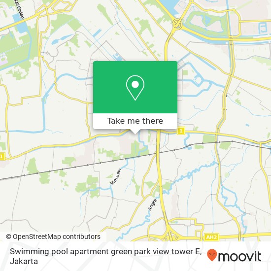 Swimming pool apartment green park view tower E map