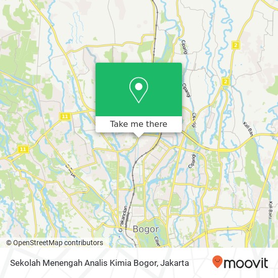 Sekolah Menengah Analis Kimia Bogor map