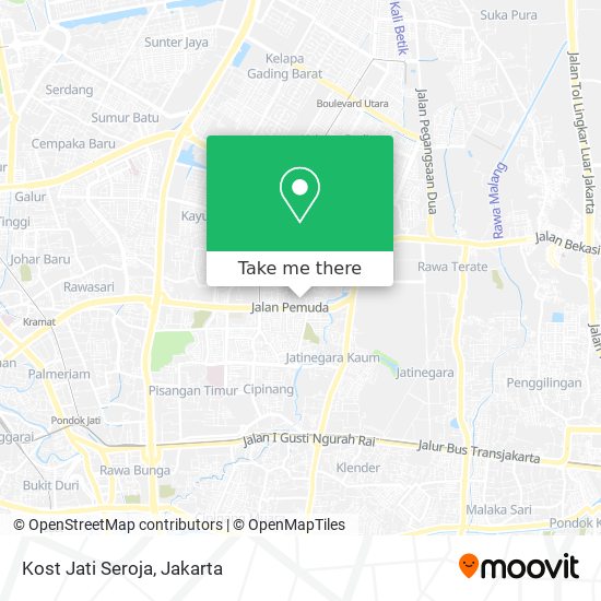 Kost Jati Seroja map