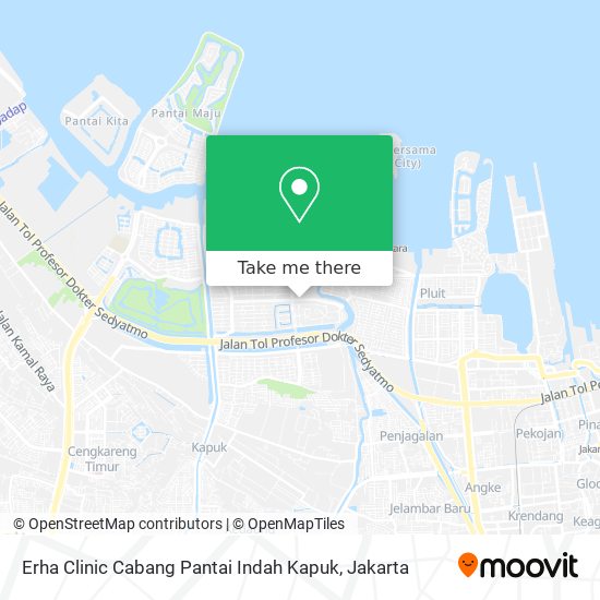 Erha Clinic Cabang Pantai Indah Kapuk map
