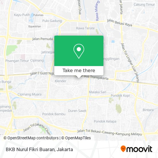BKB Nurul Fikri Buaran map