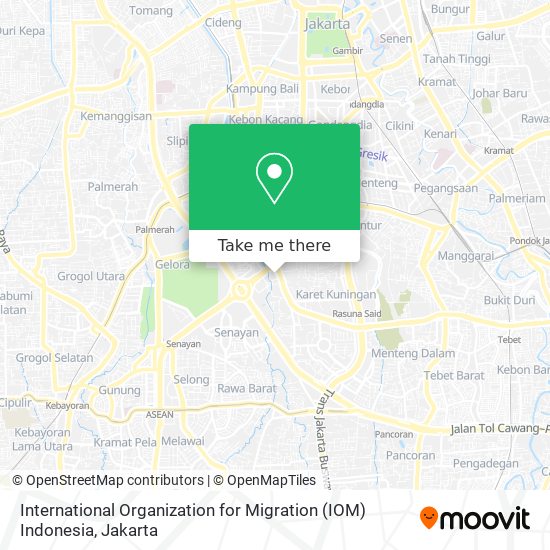 International Organization for Migration (IOM) Indonesia map