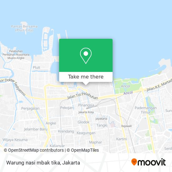 Warung nasi mbak tika map