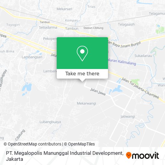 PT. Megalopolis Manunggal Industrial Development map