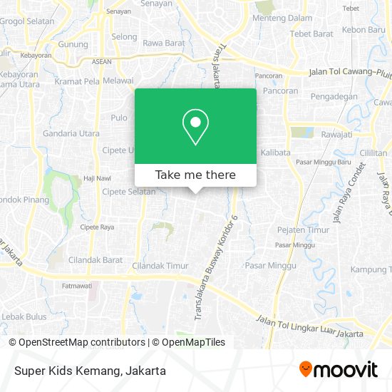 Super Kids Kemang map