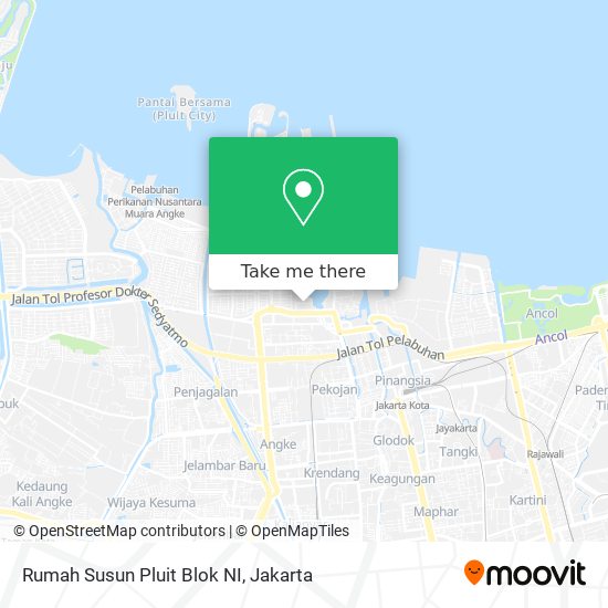 Rumah Susun Pluit Blok NI map