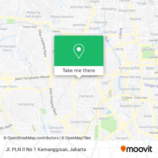 Jl. PLN II No 1 Kemanggisan map