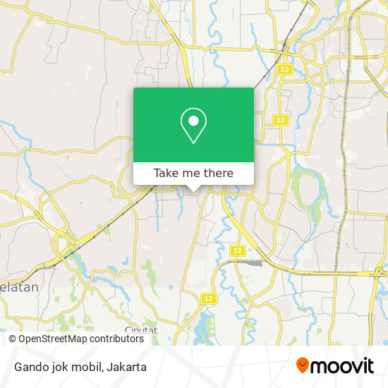 Gando jok mobil map