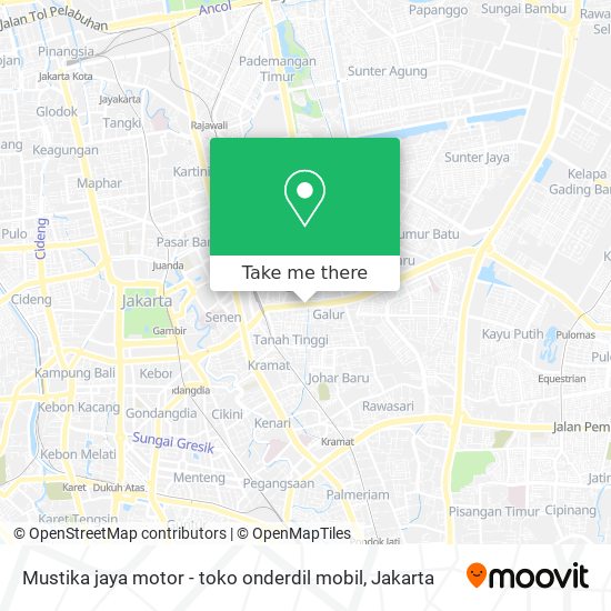 Mustika jaya motor - toko onderdil mobil map