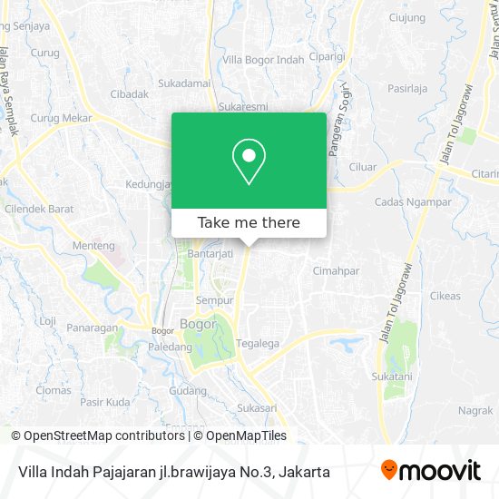 Villa Indah Pajajaran jl.brawijaya No.3 map