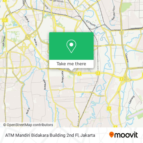 ATM Mandiri Bidakara Building 2nd Fl map