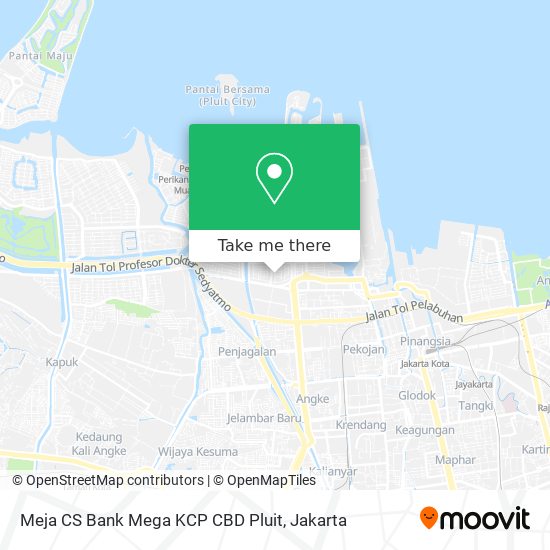 Meja CS Bank Mega KCP CBD Pluit map
