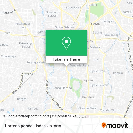 Hartono pondok indah map