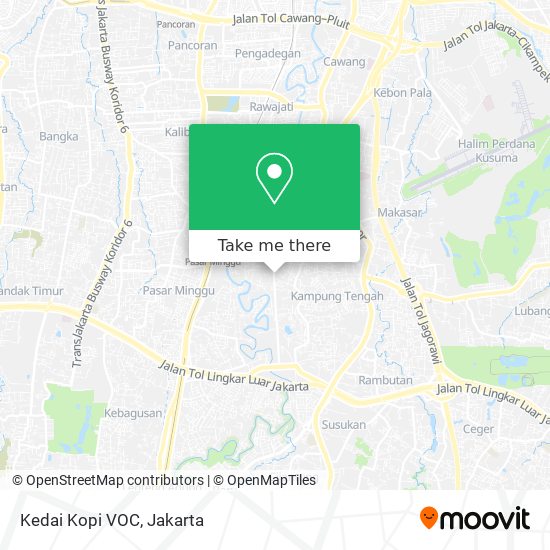 Kedai Kopi VOC map