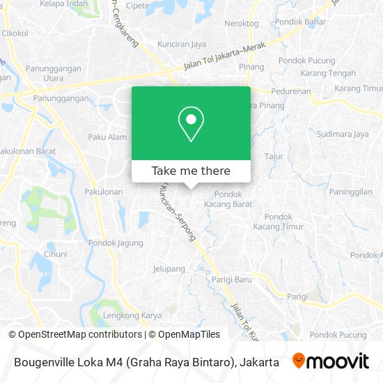Bougenville Loka M4 (Graha Raya Bintaro) map