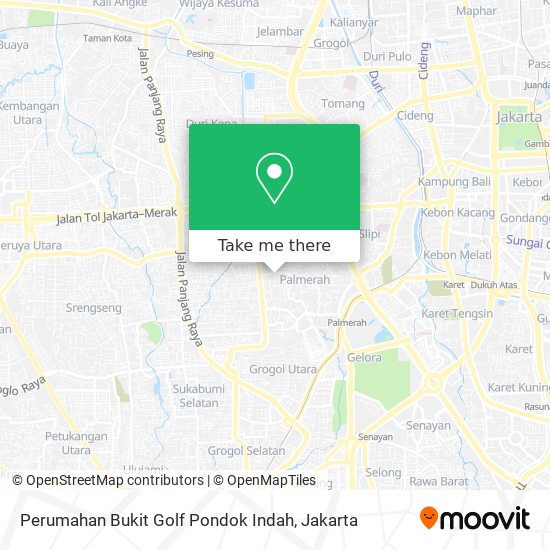 Perumahan Bukit Golf Pondok Indah map
